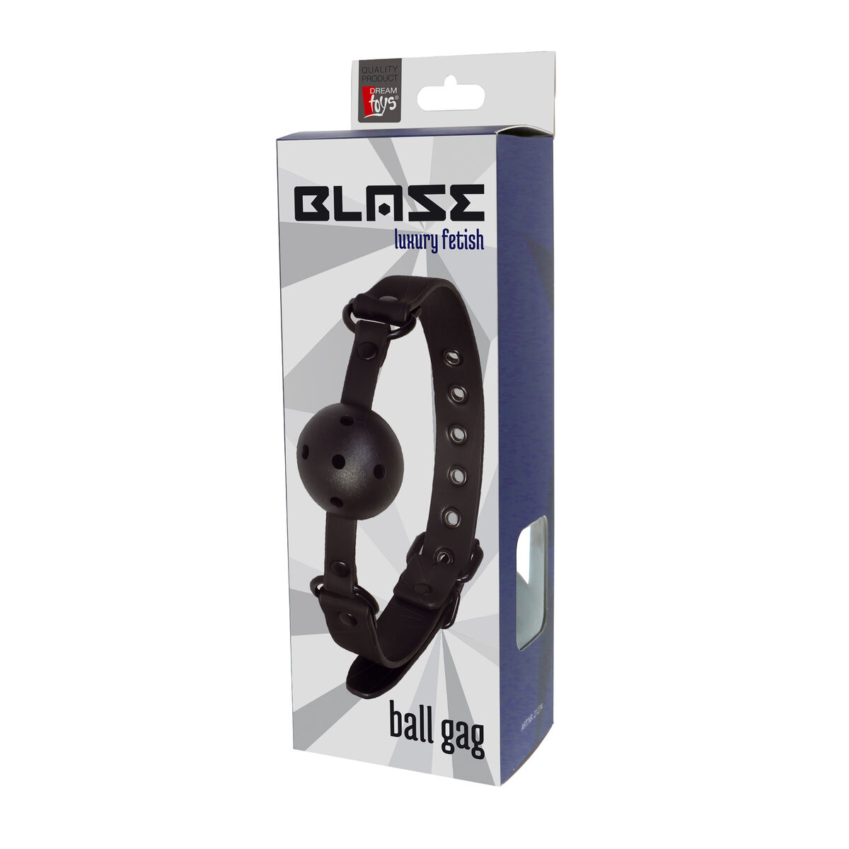 Solid Ball Gag suutropp reguleeritava rihmaga Dream Toys Blaze